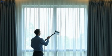 Commercial curtain stain removal service spring-mountain hotels offices restaurants