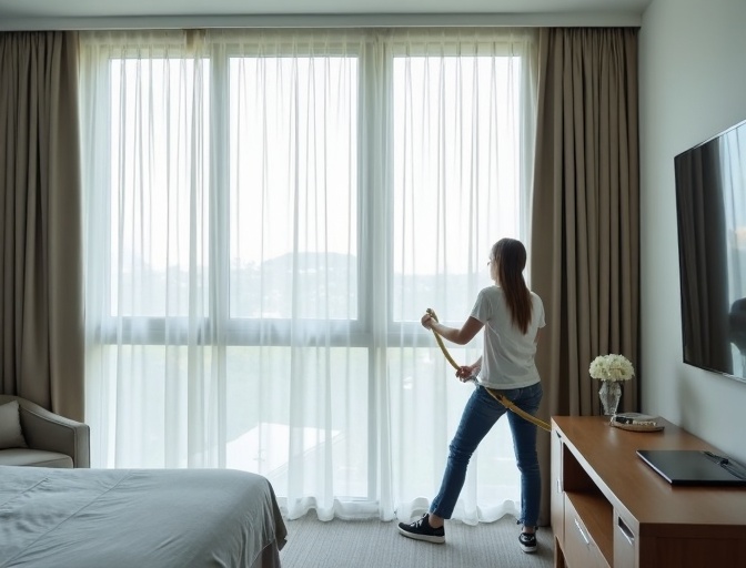 Spring Mountain Sheer Curtain Cleaning